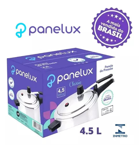 Brazilian Orignal Panex Classic Polished 4,5 Liter Pressure Cooker Pan -  Panelux